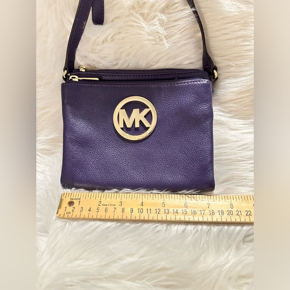 Deep Purple Michael Kors Crossbody Purse - Picture 4 of 9
